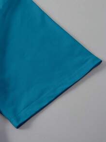 SHEIN Unity 女款 MILANO ITALY 字母印花 T 恤短袖休闲上衣 MILAN ITALY 图案 T 恤女款上衣