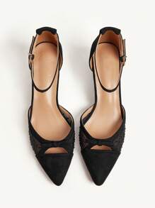 CUCCOO BIZCHIC 女士可调节扣尖头时尚高跟鞋