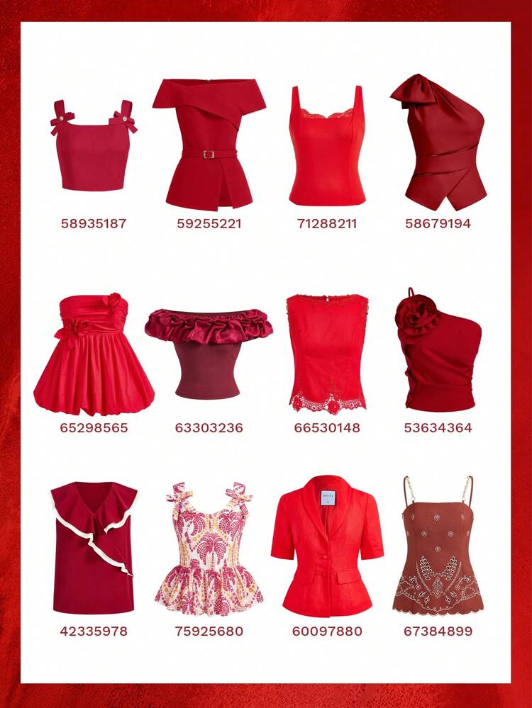 The Great Gatsby x MOTF CONTRAST TRIM RUFFLE TRIM V-NECK BLOUSE