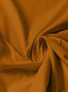 SHEIN LUNE Áo ba lỗ in khẩu hiệu thường ngày cỡ lớn, mùa hè - Lạc đà - Xem 4