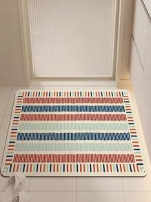 Joivida 1PC Diatom Mud Multi-Color mata podłogowa, pochłaniająca wodę, szybkoschnąca, antypoślizgowa mata podłogowa, dywanik odporny na brud na drzwiach, mata podłogowa pod prysznic w łazience, zmywalna i odprowadzająca wodę mata - Wielokolorowe - Zobacz 9