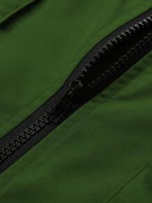 Manfinity Hypemode Men's Casual Solid Color Short Sleeve Shirt For Summer - Green - View 3