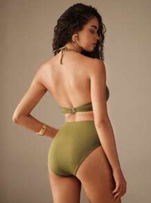 Elaire Women's Solid Color Vacation Beach Swimwear For Summer - Multicolor - View 2