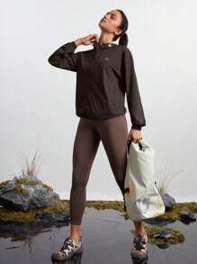 In My Nature Áo khoác trùm đầu ngoài trời dành cho nữ khi cắm trại, đi bộ đường dài và đi làm trong thành phố - Màu nâu  Mocha - Xem 8