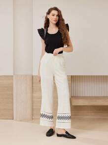 MOTF SQUARE TOE SLIP-ON MULE FALTS - Black - View 10