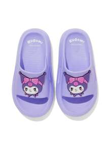 HELLO KITTY AND FRIENDS | SHEIN 紫色卡通女童儿童拖鞋，EVA 材质，轻便防滑，保护脚趾，防水，适合幼儿和儿童居家、淋浴或海滩使用 - 紫色 - 查看 7