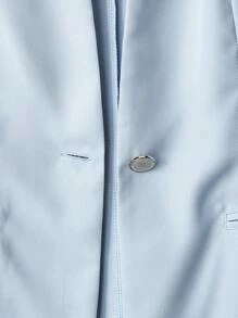 Franclia Stylish & Elegant High-End Blazer Jacket & V-Neck Sleeveless Dress 2 Pieces Set Fall Cloth For Women - Blue - View 4