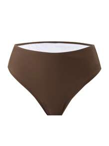 Swim Vcay Bikini Sexy Màu Trơn Cho Nữ - Cà phê nâu - Xem 3