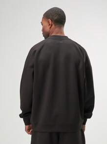 ARC Activewear Oversized Crewneck Performance Top Gym Workout Jacket Pullover