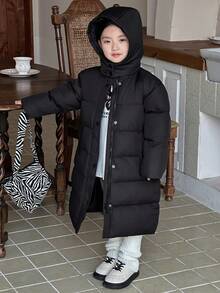 DAZY Young Girls Padded Coat, Fall Clothes - Black - View 8