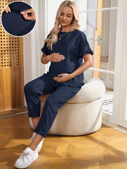 SHEIN Conjuntos de maternidad de dos piezas