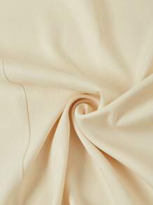 Ellevyn 女士 V 领撞色边长袖西装外套和百褶裙优雅套装，适合工作和日常穿着商务休闲女士办公室服装，适合秋冬女士搭配套装 - 杏色 - 查看 7