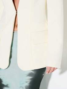 KIZN Professional Women Blazer Classic Tailored Office Work Single Button Suit Jacket Elegant Business Career Wear Fall Winter Spring Workwear