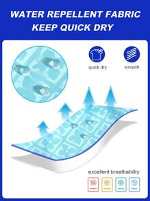 Zalmeno 男士夏季休闲全印花抽绳腰沙滩短裤 - 綠色 - 查看 5