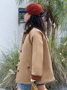 DAZY Tween Girls Winter Casual Street Style Jacket - Khaki - View 6