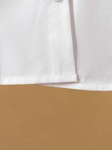 年轻女孩休闲涂鸦印花长袖翻领衬衫，适合春夏休闲时尚 - 彩色 - 查看 5