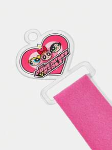 THE POWERPUFF GIRLS X SHEIN Blossom, Bubbles, Buttercup Pattern Fuchsia Felt Storage - Hot Pink - View 3