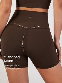 GLOWMODE 4.3" FeatherFit™ Crossover Cutie Biker Shorts Low Impact Cycling Running Gym Workout Summer