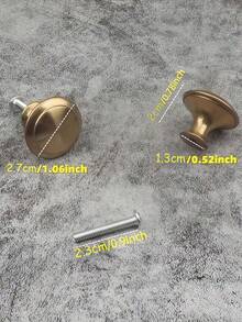 Modern Simple Gold Small Handle Cupboard Drawer Single-Hole Handle Cupboard Door Round Furniture Small Handle - Multicolor - View 4