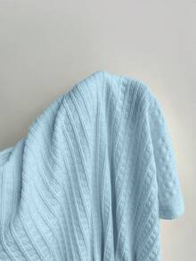 Soleia Bộ trang phục hai mảnh hở lưng cổ chữ V kết cấu mùa xuân/hè và váy ngắn xếp nếp, gợi cảm cho phụ nữ dự tiệc/hẹn hò/mùa hè, phù hợp cho kỳ nghỉ, lễ hội âm nhạc, phong cách Bohemian - Màu xanh nhạt - Xem 8