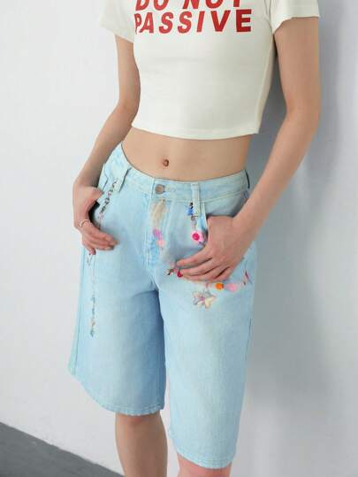 K-Vae Women Low Rise Fitted Denim Shorts, Blue Color Summer,Graduation,Vacation,Country Concert,Concert Old Money Style Women,Going Out,Festival,Vacation,Birthday,Cute Summer