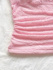 Soleia 女士度假露背 V 领花卉金属扣合身针织吊带背心，珊瑚粉，休闲，约会，下午茶，海滩，邮轮，城市度假，音乐节，派对，波西米亚风 - 粉色 - 查看 5