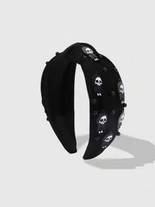 ROMWE Goth 1 Stück gotischer Stil Schädel Haarband, tägliches oder Party-Accessoire für Frauen