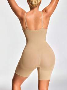 SHEIN Shape Einfarbiger nahtloser Bodysuit Shorts