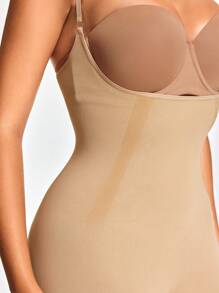SHEIN Shape Einfarbiger nahtloser Bodysuit Shorts
