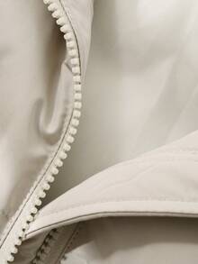 DAZY Tween Boys Winter Stand Collar Pockets Zip Padded Coat - Light Grey - View 10