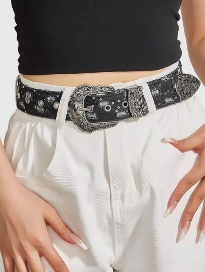 Grunge Punk Retro American Style Edgy Subculture Lady Belt