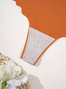 SHEIN Set de 7 bragas tipo tanga para mujer de unicolor con acabado escamado cómodo - Multicolor - Ver 7