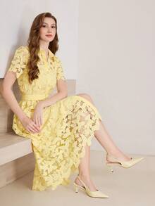 MOTF PREMIUM GIÀY CAO GÓT MŨI NHỎ ĐƠN GIẢN DÀNH CHO NỮ, THÍCH HỢP CHO VIỆC ĐI LẠI HÀNG NGÀY - Màu vàng - Xem 7