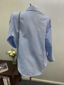 INAWLY 2 Stücke Damen Standard Größe Langarm Hemd und Shorts Set für Frühling/Sommer