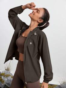 In My Nature Áo khoác trùm đầu ngoài trời dành cho nữ khi cắm trại, đi bộ đường dài và đi làm trong thành phố - Màu nâu  Mocha - Xem 7