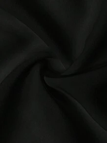 Manfinity Dauomo 男士纯色休闲无袖背心 - 黑色 - 查看 4