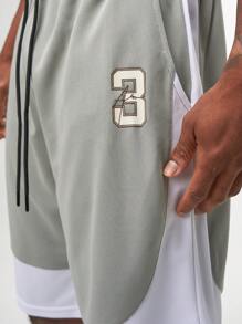 Short d'entraînement performant ARC pour l'activité physique, la course, le basket-ball, séchage rapide, fitness, salle de gym, entraînement - Gris - Voir 6