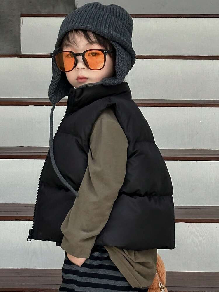 Young Boys ' Casual Loose Fit Street Style Vest
