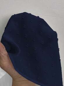 SHEIN LUNE Textured Fabric Lace Trim Detail Shirt, Fashionable For Summer - Black - View 1