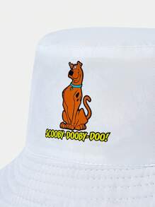 SCOOBY-DOO X SHEIN Double-Sided Wearable Yellow All-Over Print Bucket Hat - Yellow - View 3