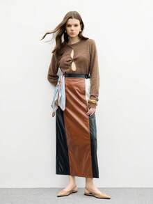 CUCCOO BIZCHIC Giày bệt đế bằng mũi nhọn đơn giản màu trơn dành cho nữ, giày đi làm cơ bản đa năng, màu đen, da PU tráng gương - Màu be - Xem 2