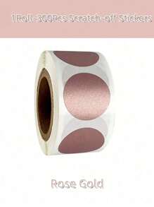 300 pezzi/rotolo di adesivi raschiabili rivestiti in pellicola, adesivi raschiabili, multicolore, forniture per scrapbooking, forniture per scuola, casa e ufficio