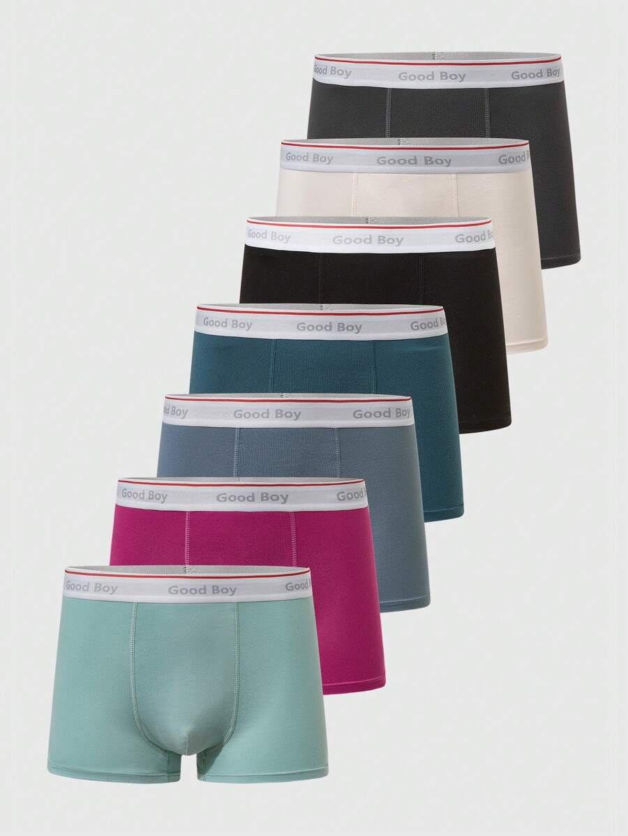 SHEIN 7条装青少年及男童平角内裤 - 彩色 - 查看 1