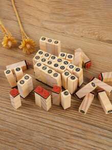 SHEIN 40 Pieces In 1 Box Alphabet Stamps Alphabet Stamp Set With Alphanumeric Symbols For Journaling Wooden Alphabet Stamp Set, Uppercase And Lowercase Letters For Scrapbooking, Diary And Envelope Seals, Wooden Letters For Crafts Scrapbook Stamps School Supplies School Supplies For School Office Supplies School Stuff Office Supplies For Desk Office Supplies Office Desk Supplies Back To School,Back To School,School Supplies