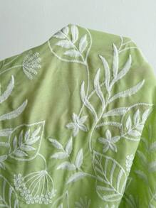 Rafferiza 女士刺绣吊带连衣裙，适合通勤和度假