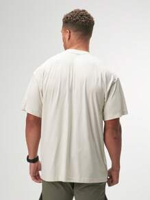 Camiseta Oversized Luxsoft - Bege - Visão 2