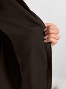 In My Nature Áo khoác trùm đầu ngoài trời dành cho nữ khi cắm trại, đi bộ đường dài và đi làm trong thành phố - Màu nâu  Mocha - Xem 11