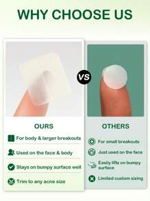 SlowSunday Pro+ 通用祛痘贴，104 片装，舒缓肌肤，水胶体材质，超薄设计，全覆盖，防水透气，清爽舒适，温和不刺激，妆前及日常护理皆可使用，遮瑕效果更佳，适用于面部及身体，有效遮盖痘痘和瑕疵，是约会、生日、周年纪念日或任何特殊场合的理想之选，派对必备，夏季适用。 - 無色 - 查看 4