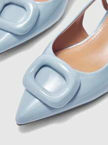 CUCCOO BIZCHIC 女士时尚百搭简约平底鞋 - 淺藍色 - 查看 8