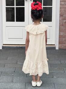 DAZY Young Girls Casual Dress, Fall Outfit - Apricot - View 7